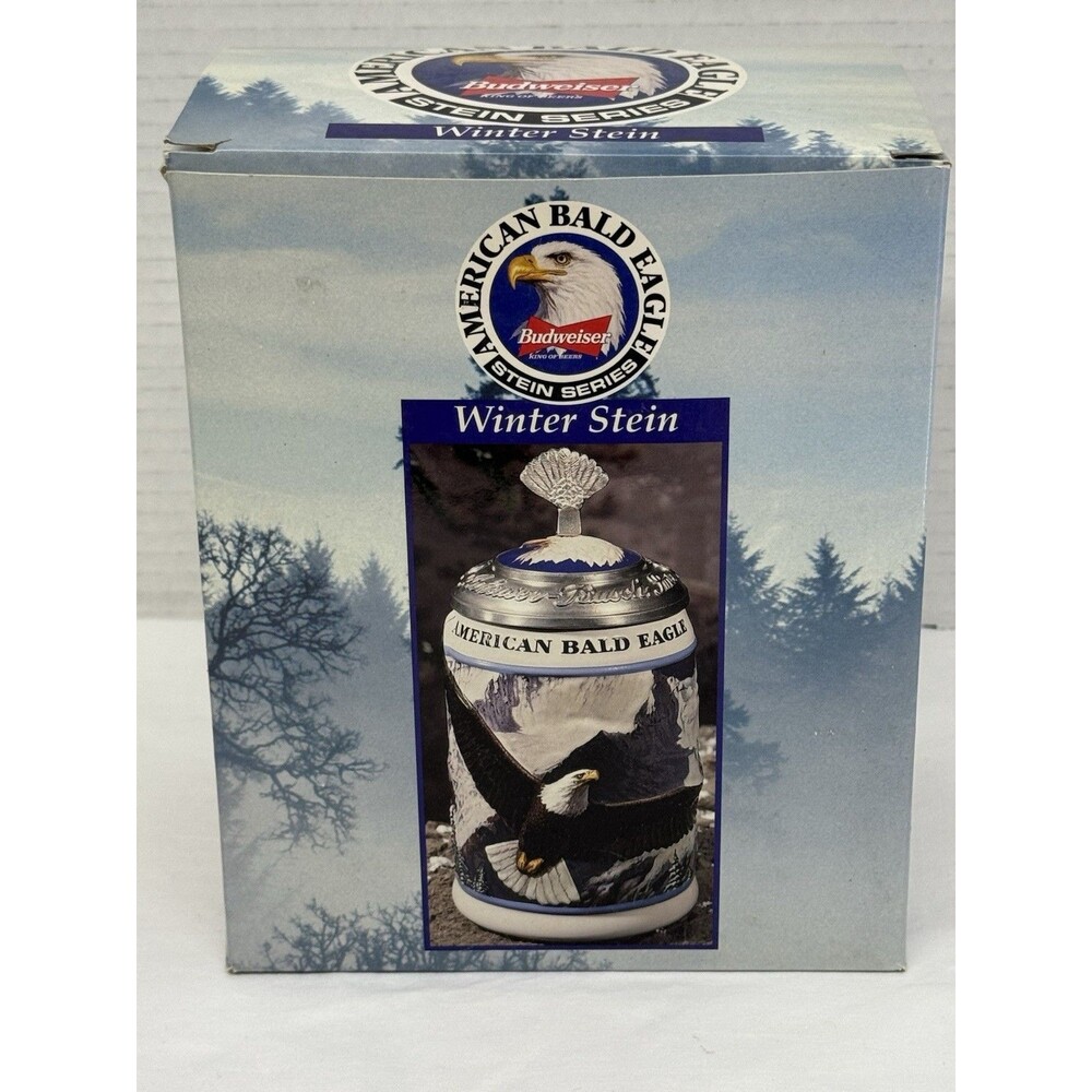 Anheuser Busch American Bald Eagle Stein Series Winter Stein New in Box